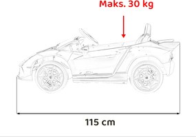 Ramiz Vozidlo Lamborghini Invencible Červená