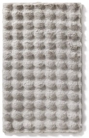 Kúpeľňový koberček Bubbles strieborný