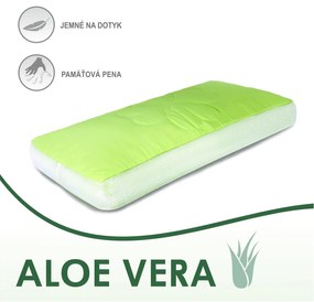 Anatomický vankúš Aloe Vera Green | 70x35 cm