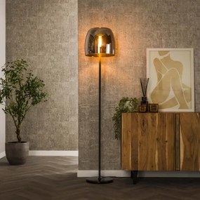 Stojaca lampa 80-13 Drift 1L Smoke Grey Glass  - Komfort-nábytok