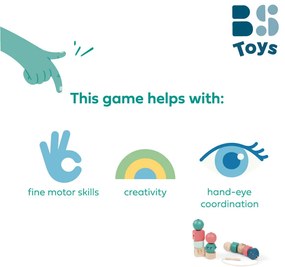 Prevliekanie korálikov – motorická hra