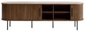 Hnedý TV stolík v dekore duba 180x56x45 cm Nola – Unique Furniture