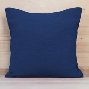 Biante Mušelínová obliečka na vankúš MSN-055 Tmavo modrá 50 x 60 cm