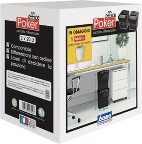 BAMA Kôš POKER OFFICE sada 2ks