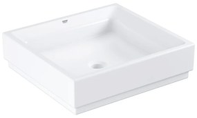 GROHE Cube Ceramic - Umývadlo na dosku 500x470 mm, PureGuard, alpská biela 3948100H