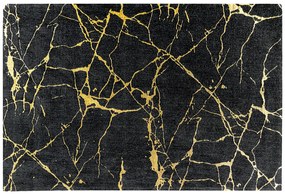 Koberec MRAMOR 160x240cm čierno zlatý