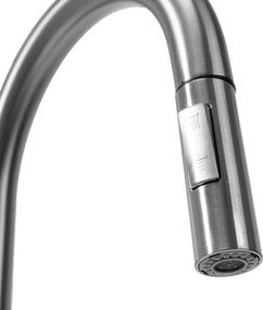 Rea Fresh, drezová batéria s výsuvnou výlevkou, brúsená oceľ, REA-B9146