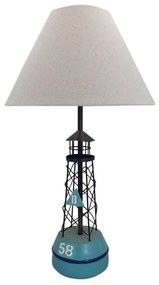 Stolná lampa 5761 Bója s textilným tienidlom