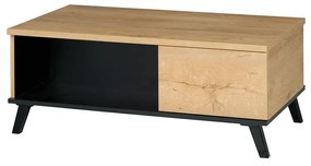 Tempo Kondela Konferenčný stolík, dub lefkas/čierna, SIRAN TYP 8