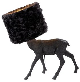 Čierna dekoratívna lampa JELEŇ 56*58