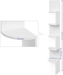 Sconto Nástenný regál FALKEN biela