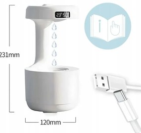 Moderný antigravitačný zvlhčovač vzduchu a difuzér