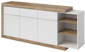 Komoda Sintra 25 3d3s dub samdal-biela