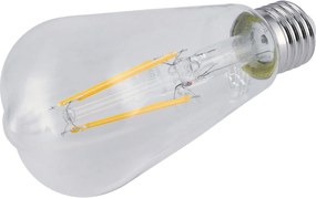 SADA 6x LED žiarovka E27 ST64 6W 660lm Filament 3000K - tepla biela