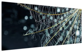Obraz -Kvet s pavučinou (120x50 cm)