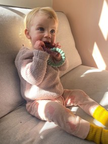 Hryzadielko Slnko, zelené/fialové