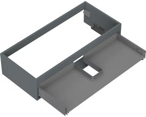 Mexen Box-A, závesná skrinka 100 cm, 1 zásuvka, grafitová matná, 91AX0-1000-235-1-66