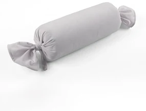 Biante Zamatový vankúš valec bonbon Velvet Brick SVB-206 Svetlo sivý 15x80 cm