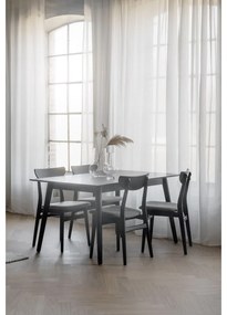 Čierny jedálenský stôl Rowico Lotta, 140 x 90 cm