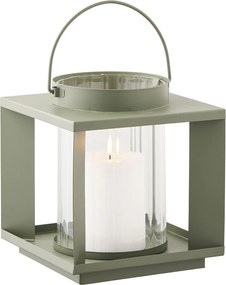 Kovový/sklenený lampáš (výška 20,5 cm) Lohals – House Nordic