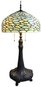 Luxusná Tiffany vitráž lampa AQAMARIN 85cm