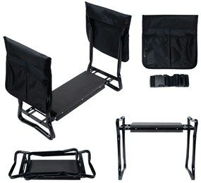 LONGWELL INDUSTRIAL LTD Skladacia záhradná stolička - 2 boxy na náradie