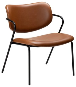 Koňakovohnedé kreslo z imitácie kože Zed – DAN-FORM Denmark