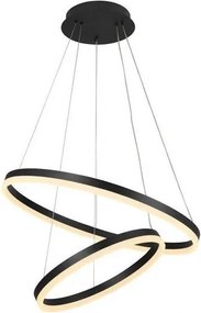 LED Stmievateľný luster na lanku LED/70W/230V 3000-6500K + diaľkové ovládanie