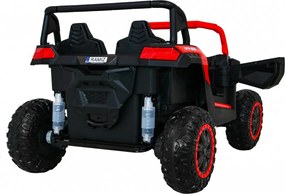 Ramiz ATV Závodná bugina pre 2 deti Červená + pohon 4x4 + diaľkové ovládanie + pomalý štart + MP3 LED