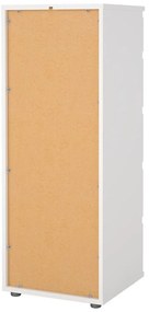 Biela vysoká komoda 40x107 cm Nova – Tvilum