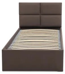 Čalúnená posteľ MONOS bez matraca rozmer 90x200 cm Tmavosivá
