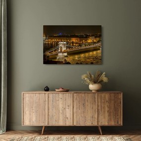 Obraz nočného mesta (90x60 cm)