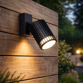 Dizajnové vonkajšie stropné bodové svietidlo čierne IP44 - Boris