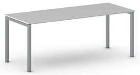 Kancelársky stôl METAL 200x80 cm, sivá