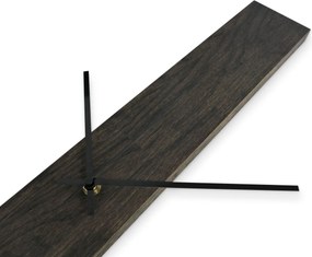 SENTOP | Elegantné drevené nástenné hodiny čierny  I SENTOP MAS019-OSMO-3169-SILVER-60x8 analógové