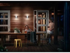 Philips - LED Vonkajšie nástenné svietidlo so senzorom PYTHON LED/3,8W/230V IP44