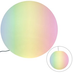 Inteligentná vonkajšia lampa biela 77 cm IP65 vrátane WiFi A60 - Nura