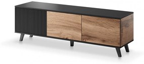 TV stolík Rakom 150 cm dub votan/čierny