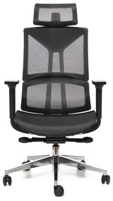 Kancelárska ergonomická stolička Sego ERGO AIR — sieť, čierna