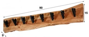 Vešiak 24-81 Edge 8 Hooks Drevo Acacia  - Komfort-nábytok