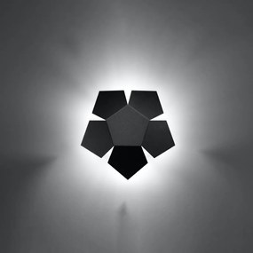 Sollux Lighting Nástenné svietidlo PENTA čierne