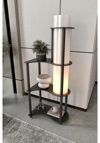 Stojacia lampa s poličkami NOTO 1xE27/40W/230V čierna