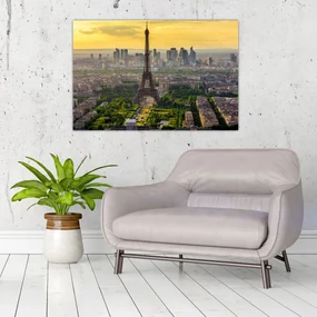 Obraz - Panoráma Paríža (90x60 cm)
