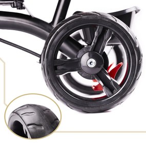 KIK Trojkolka TRIKE FIX LITE, 1-5 rokov, netlakové kolesá, otočné sedadlo, námornícka modrá