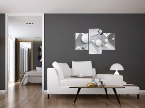 Geometrický abstraktný obraz (90x60 cm)