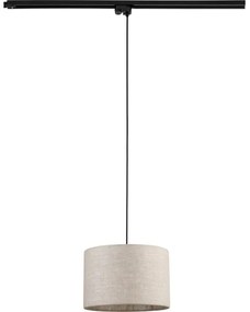 Luster na lanku do lištového systému TRACER 1xE27/15W/230V pr. 30 cm čierna/šedá