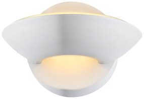 GLOBO Nástenné LED osvetlenie SAMMY, 4,5 W, teplá biela, biele