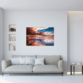 Obraz - Večerná pláž (90x60 cm)