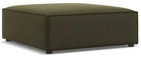 Zelená zamatová podnožka Jodie – Micadoni Home