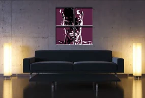 Ručne maľovaný POP Art obraz TERMINATOR | rôzne rozmery